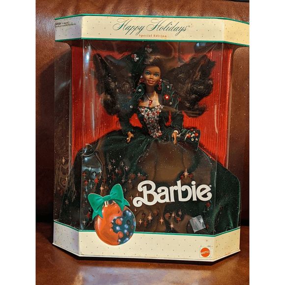 Barbie Other - AA Happy Holidays Barbie 1991 Vintage Special Edition Christmas NRFB #1871